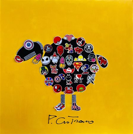 PAOLO CUTRANO Pecora pazza, 2019 Tecnica mista cm100x100