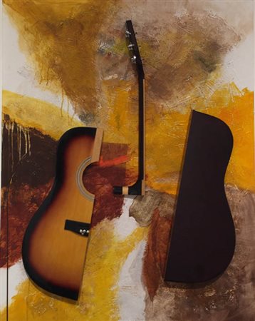 FABRIZIO TROTTA Allegretto, 2012 Tecnica mista, sezione di chitarra,...