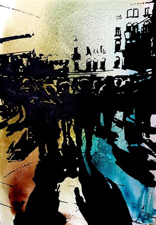 PAOLO UTTIERI Sole d’ inverno olio su tela cm 100x70