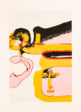 REMO BRINDISI (1918-1996)Senza TitoloLitografiacm 69x49Firma e numerazione...