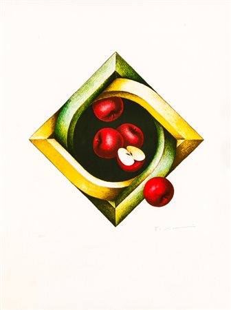 VANNI VIVIANI (1937-2002)Fuga dall'architetturaLitografia a 5 coloricm...