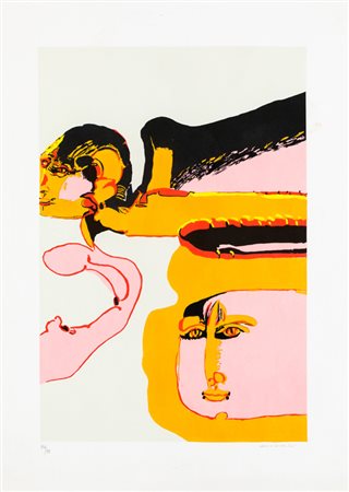 REMO BRINDISI (1918-1996)Senza TitoloLitografiacm 69x49Firma e numerazione...