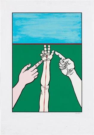 AGENORE FABBRI (1911-1998)Senza TitoloLitografiacm 69x49Firma e numerazione...