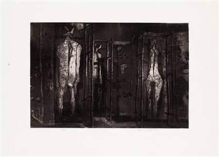 LUCIANO MINGUZZI (1911-2004)Senza TitoloAcquaforte acquatintaLastra cm...