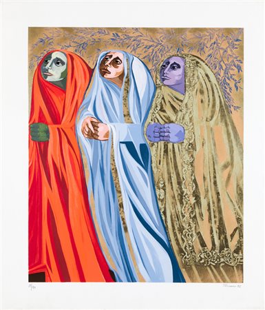 SAVERIO TERRUSO (1939-2003)Senza Titolo, 1992Serigrafiacm 80x70Firma,...