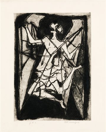 LUCIANO MINGUZZI (1911-2004)Senza TitoloAcquaforte acquatintaLastra cm...