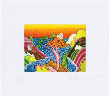 LUCA ALINARI (1943)Senza TitoloAcquaforte acquatintaLastra cm 24x31Foglio cm...