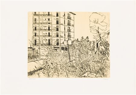 RENZO BIASION (1914-1996)Senza TitoloAcquaforteLastra cm 23,5x29,5Foglio cm...
