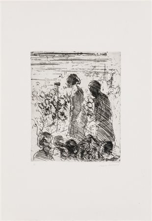 ERNESTO TRECCANI (1920-2009)ComizioLitografiacm 49x34Firma e numerazione...