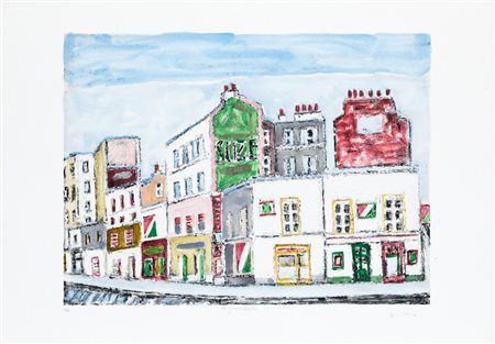 ORFEO TAMBURI (1910-1994)Senza TitoloLitografia acquerellata a manocm...