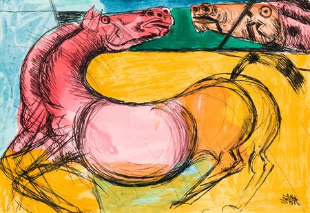 BRUNO CASSINARI (1912-1992)Senza TitoloLitografiacm 50x70Firma e numerazione...