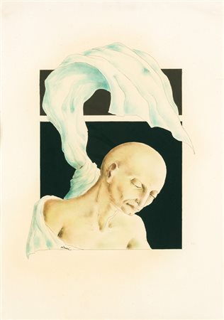 ANONIMOSenza TitoloTecnica mista su base litograficacm 68x49Firma indecifrata...