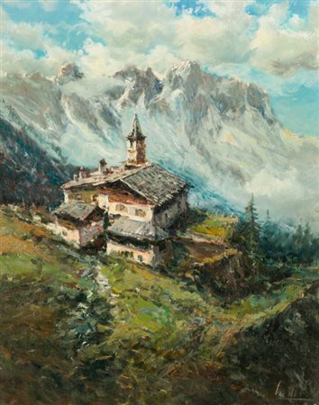 PIETRO VIRGILIO LIETTI (1928)Senza TitoloOlio su telacm 50x40Firma al...