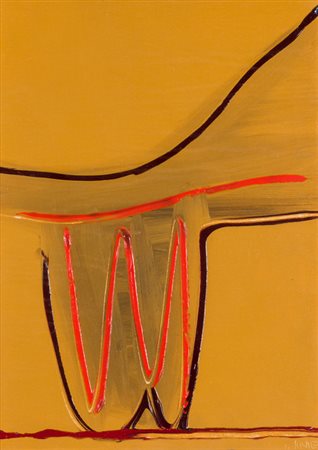 GIANNI ARDE (1937-2007)Senza TitoloOlio su telacm 40x30Firma al fronteFirma e...