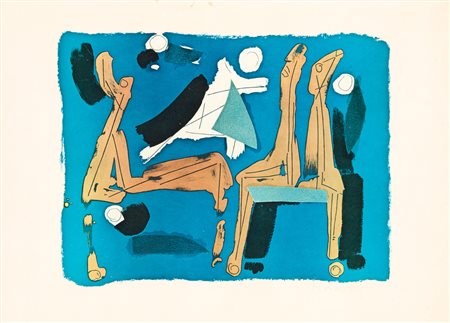 MARINO MARINI (1901-1980)Senza TitoloFotolitografiacm 48,5x67Firma in lastra