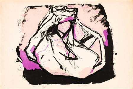 LUCIANO MINGUZZI (1911-2004)Senza TitoloLitografiacm 33,5x49Firma e...