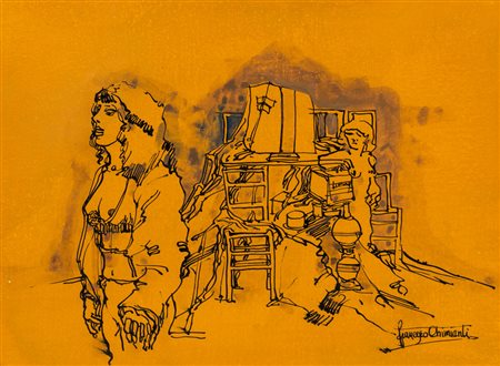 FRANCESCO CHIMIENTILotto unico composto da:Senza TitoloTecnica mista su...