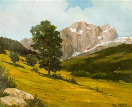 B. TAGLIABUELa Presolana (Val di Scalve), 1980Olio su telacm 40x50Firma,...