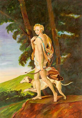 ANONIMOSenza Titolo, 1996Olio su telacm 70x50Iscrizione al retro