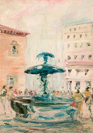 ANONIMOSenza TitoloOlio su telacm 70x50Firma indecifrata al fronteIscrizione...