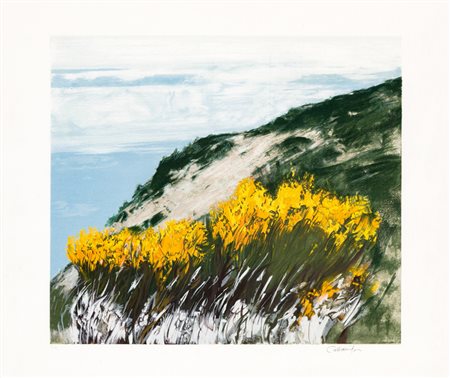 GIANCARLO CAZZANIGA (1930-2013)Senza TitoloLitografiacm 59x69Firma e...