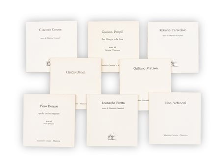 AUTORI VARI Senza TitoloLoto unico composto da 8 cataloghi editi da Maurizio...