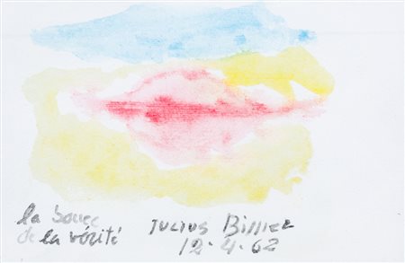 JULIUS HEINRICH BISSIER (1893-1965)La baucc de la vérité, 1962Acquerello su...