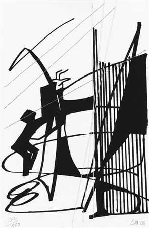 MARIA LAI (1919-2013)Il pastorello mattiniero con capretta, 2008Serigrafia...