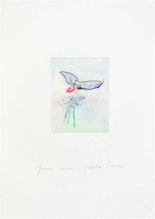 GIOSETTA FIORONI (1932)Senza TitoloAcquaforteLastra cm 12x9,3Foglio cm...
