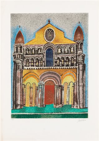 FRANCO GENTILINI (1909-1981)Senza TitoloLitografiacm 75x54Firma e numerazione...