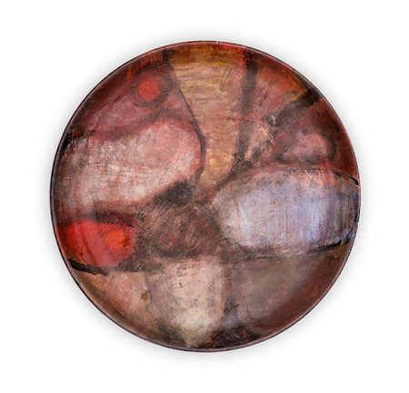 PAOLO BARATELLA (1935)Senza Titolo, 1959Piatto in ceramica policromaDiametro...