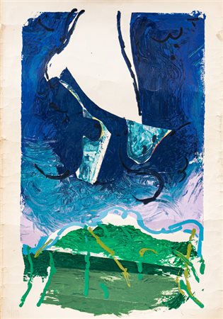 MARIO SCHIFANO (1934-1998)Senza TitoloLitografiacm 100x70Firma e numerazione...