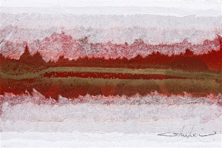 SHUHEI MATSUYAMA (1955)Senza TitoloTecnica mista su cartoncino applicato su...