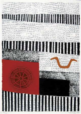 SPACAL LUIGI Trieste 1907 - 2000 senza titolo 1991 litografia es. 29/30 90x65...