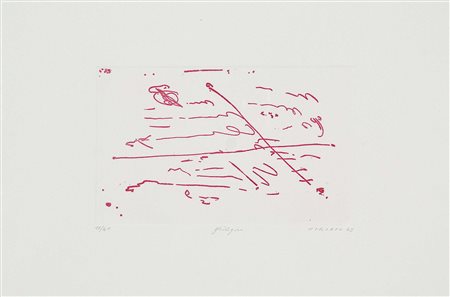 TURCATO GIULIO Mantova 1912 - Roma 1995 Ghirigori 1963 acquatinta es. 11/40...