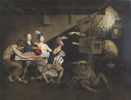 TOMMASI FERRONI RICCARDO Pietrasanta 1934-Pieve di Camaiore 2000 La cena...