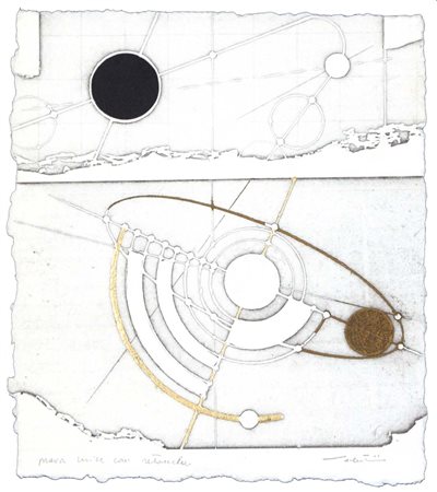 VALENTINI WALTER Pergola 1928 senza titolo prova unica su carta a mano con...
