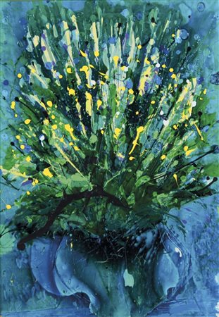 NICOLINI ALDO Sogliano al Rubicone (Fc) 1934 - 2010 Fiori smalti e acrilici...