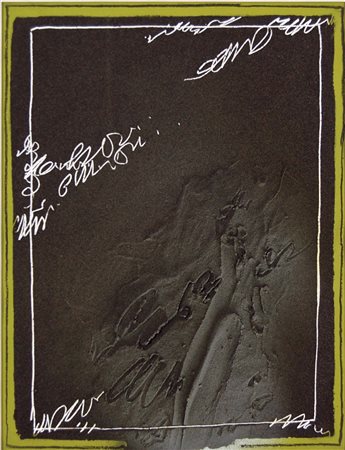 FERRARI AGOSTINO Milano 1938 senza titolo tecnica mista e sabbia su cartone...