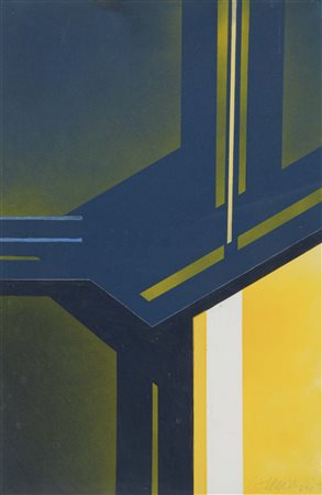 GUARNIERI ODDINO Cavarzere 1932 senza titolo 1978 acrilici su tavola 70x45 cm...