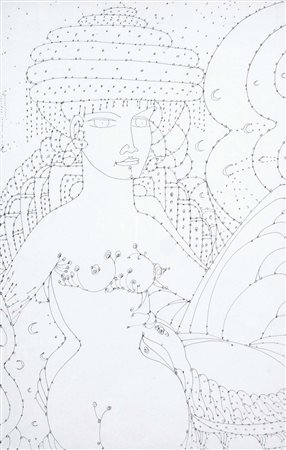 ZANCANARO TONO Padova 1906 - 1985 Foscariana 1977 disegno a china su carta...