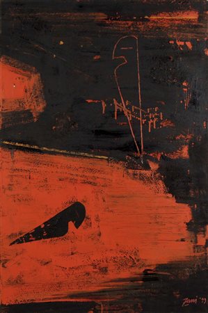 ZANI CORRADO Pordenone 1952 Tramonto 1999 olio su tela 90x60 cm firma e data...