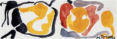 AMANN HERMANN Bad Bellingen (Germania) 1934 Voyage a Rome 1996 tecnica mista...