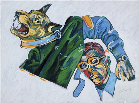 EULISSE VINCENZO Venezia 1936 senza titolo 1971 acrilici su tela 60x80 cm...