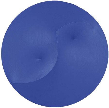 AMADIO GIUSEPPE Todi 1944 Nabari pittura su tela estroflessa diam. cm. 51 cm...