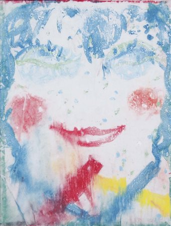 DESIATO GIUSEPPE Napoli 1935 Volto 1973 tecnica mista su carta intelata 60x46...