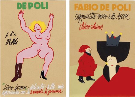 DE POLI FABIO Genova 1947 Soggetti vari 1993 lotto di due libro scultura es....