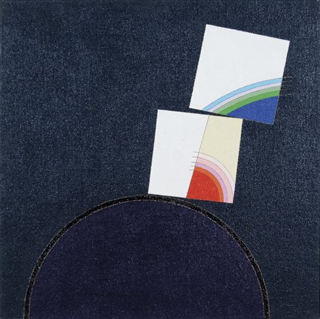 CARMI EUGENIO Genova 1920 Passo di danza 2001 acrilici e vernice su juta...