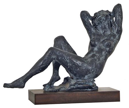 MURER AUGUSTO Falcade 1922 - Padova 1985 Nudo 1980 scultura in bronzo es....