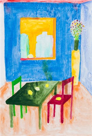 KAZUMASA MIZOKAMI (1958)Senza Titolo, 2010Olio e tecnica mista su cartacm...